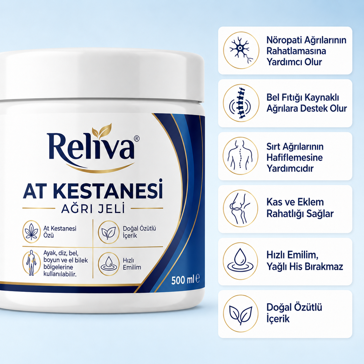 Reliva® At Kestanesi Masaj Jeli