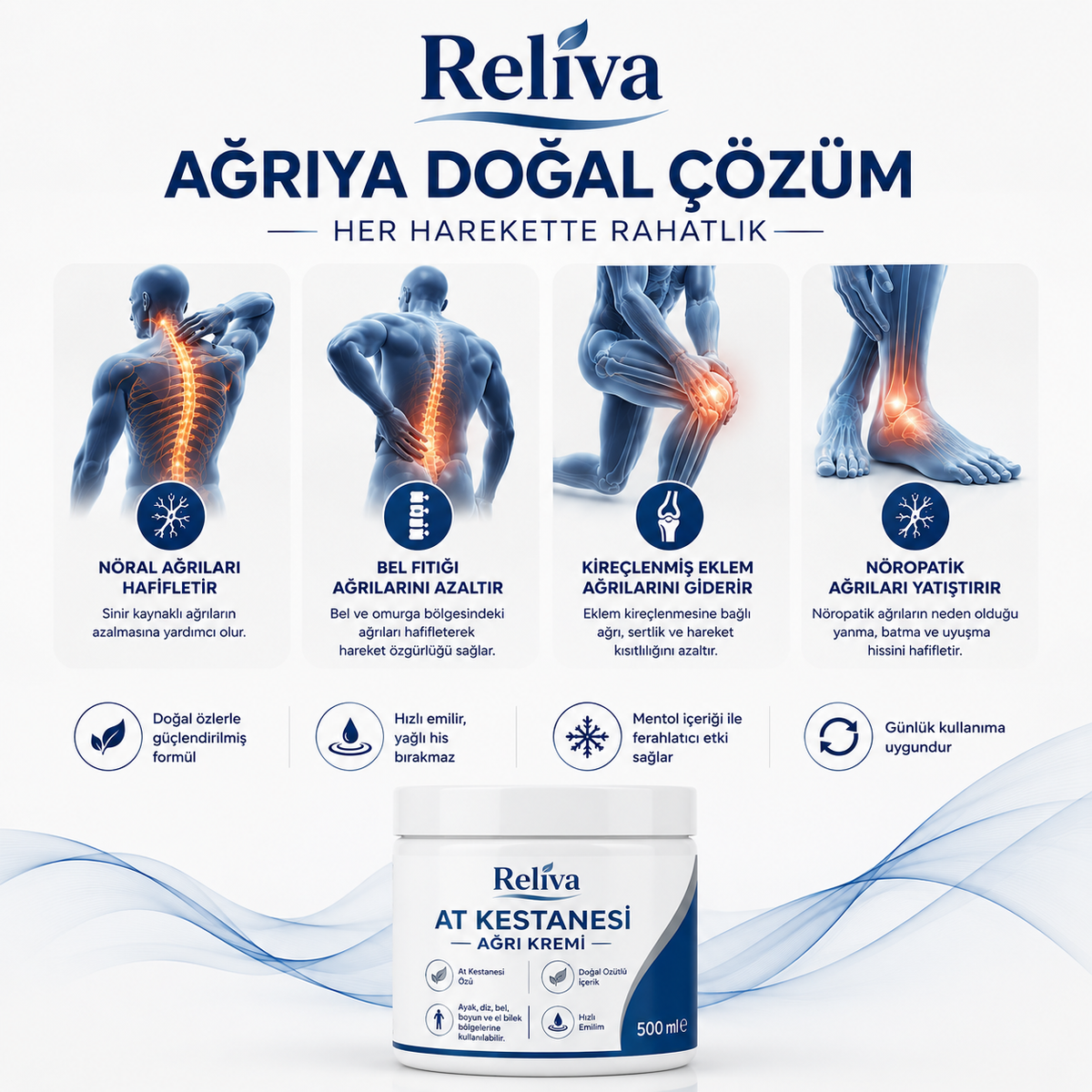 Reliva® At Kestanesi Masaj Jeli